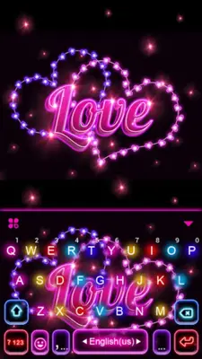 Love Neon Lights Theme android App screenshot 0